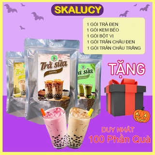 Set Trà Sữa Tự Pha Trân Châu Socola Bạc Hà