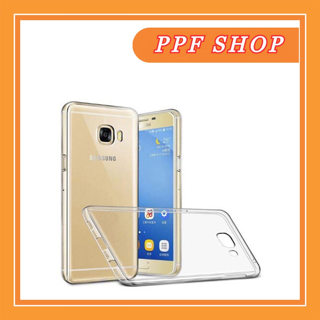 Ốp silicon trong suốt  samsung C9 Pro
