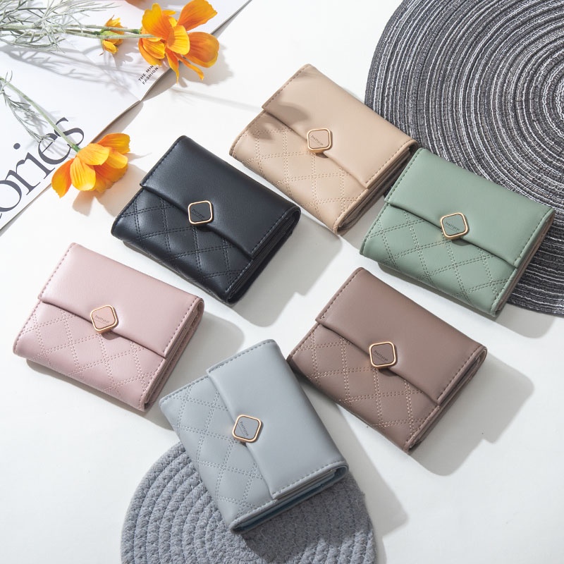 Ví Nữ Dáng Ngắn Đựng Thẻ Thời Trang Cao Cấp