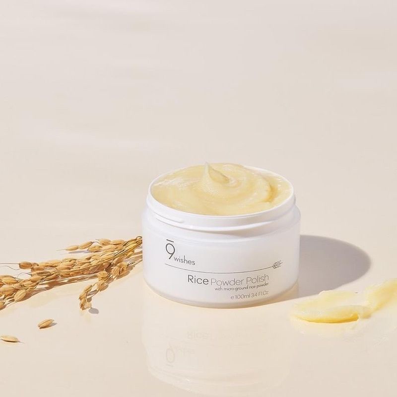 Tẩy tế bào vật lý dạng #scrub 9wishes Rice Powder Polish 100g