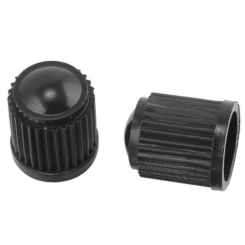 Bộ 100 nắp nhựa đen gắn van bánh xe hơi