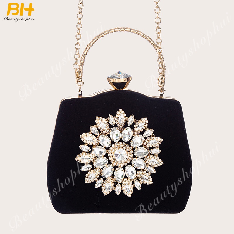 Túi Đeo Chéo Đính Đá Thời Trang Dành Cho Nữ