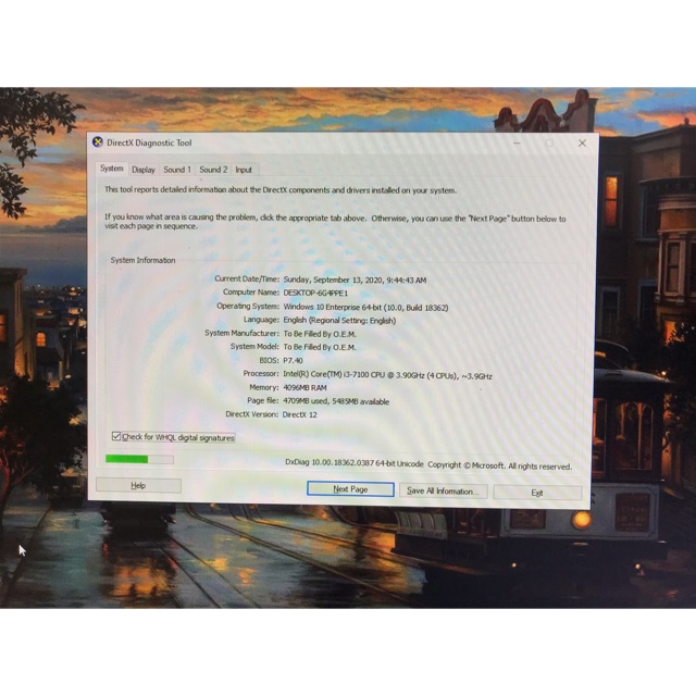 Bộ máy bàn intel i3 7100, vga 1050ti, ram 4gb, hhd 1tb, 450w ( card màn hình còn bảo hành 3/2022 )