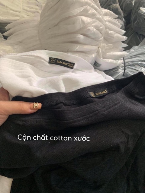 Áo Thun Lệch Vai Unisex`Nữ Chất Liệu Cotton Xước Áo Thun Nữ Dài Tay Trễ Vai Ulzzang