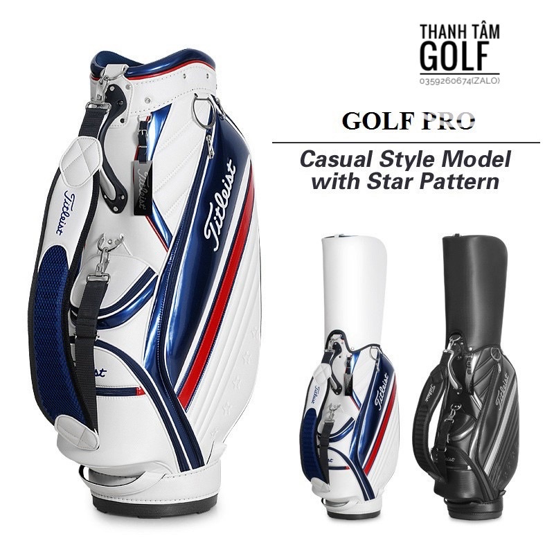 Túi gậy golf Titleist da Pu cao cấp, golf bag