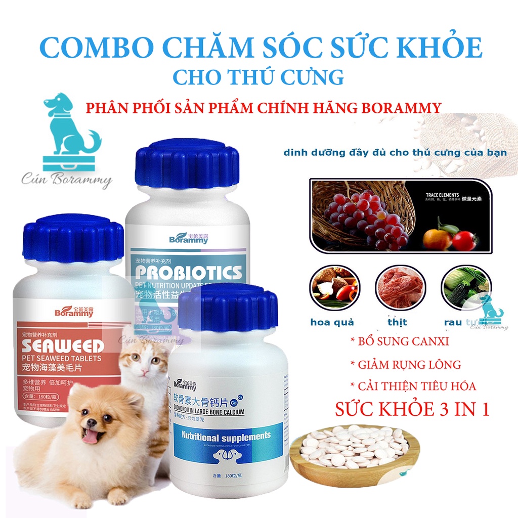 Combo bộ 3 chăm sóc sức khỏe Borammy