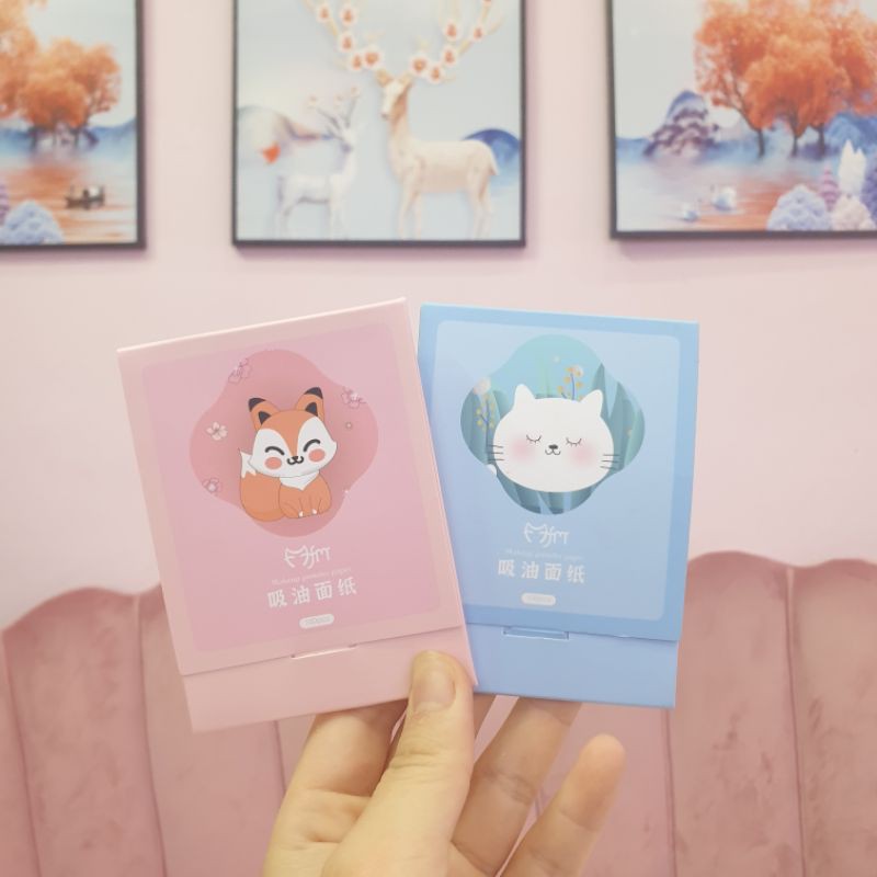 GIẤY THẤM DẦU NỘI ĐỊA TRUNG - GÓI 100 TỜ THẤM SẠCH KHÔ DẦU