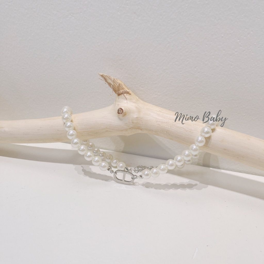 Vòng cổ chocker vòng ngọc trai nhân tạo cho nữ và bé gái KT23 Mimo baby