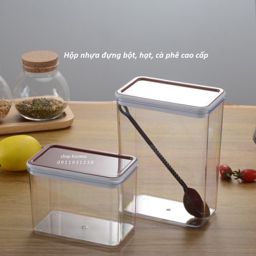 Hộp Nhựa Đựng Bột, Hạt, Cà Phê BẾP NHÀ BEAR