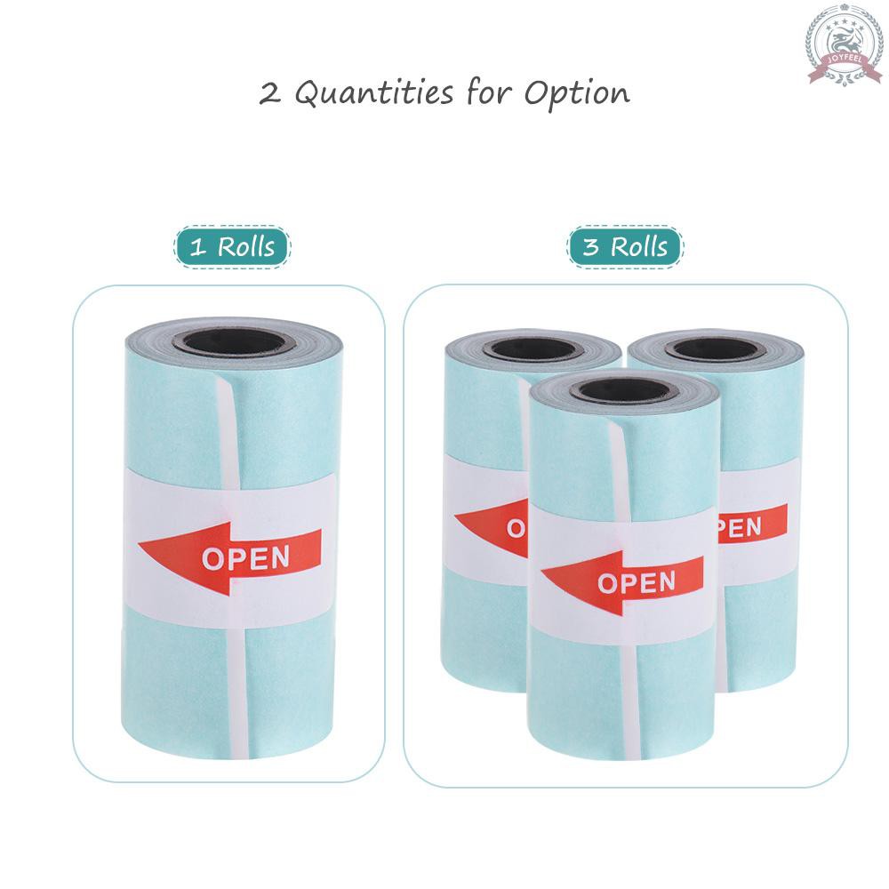 Set 3 Cuộn Giấy Nhiệt 57x30mm (2.17x1.18in) Cho Máy In Nhiệt Peripage A6 Pocket Paperang P1 / P2 Mini