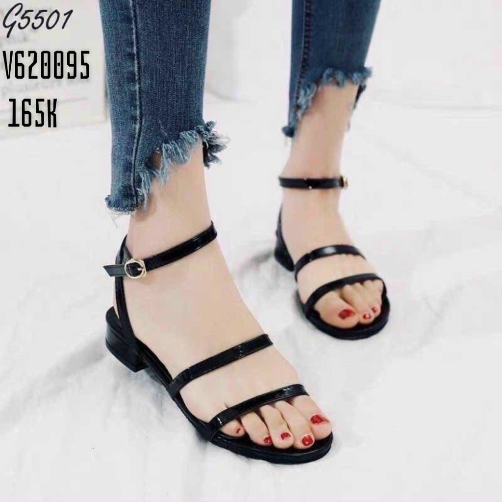 (Hàng sẵn) Giày cao gót, SANDAL, giày dép đẹp, giày đẹp giá rẻ mẫu mới đế cao 3cm (V623095)