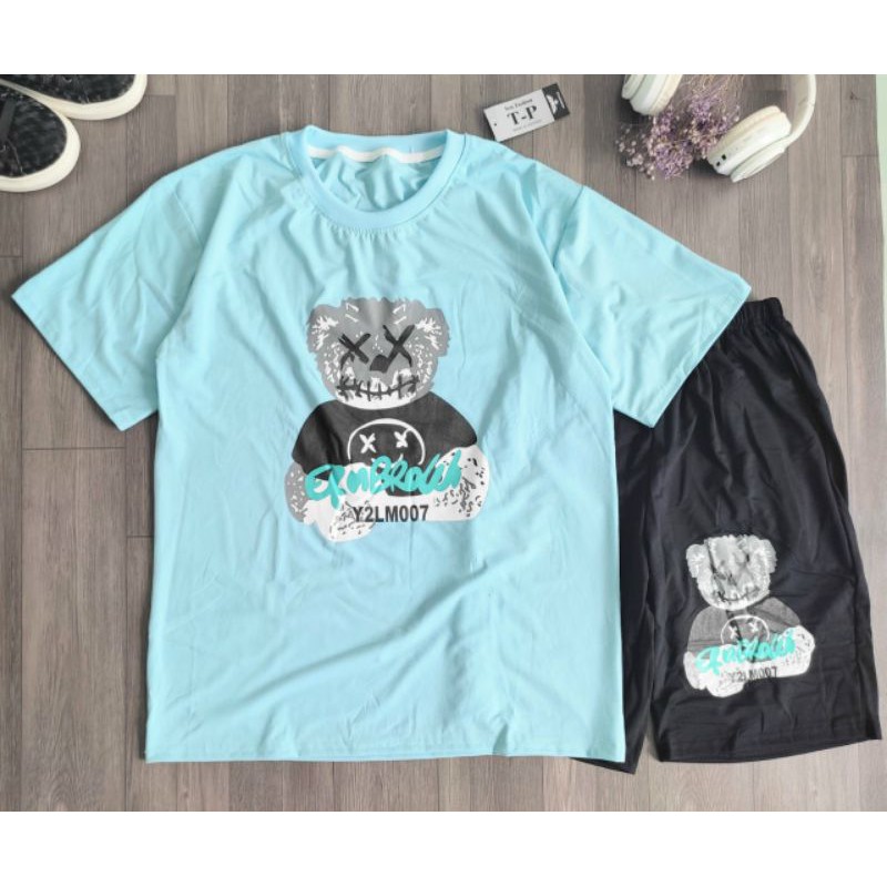 [ĐẠI TIỆC SALE CHÀO HÈ 2021] ĐỒ BỘ MẶC NHÀ THUN CO GIÃN IN 3D HOẠT HÌNH GẤU TEDDY ( CÓ ẢNH CHỤP THẬT) - TD TEENSHOP | BigBuy360 - bigbuy360.vn