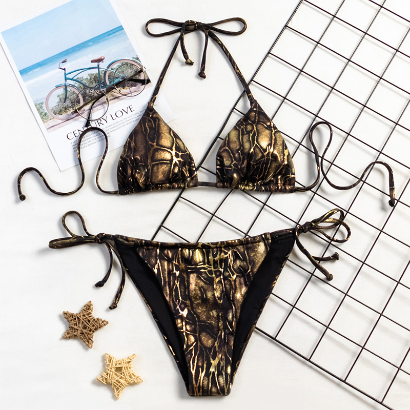 Bộ bikini 2 Mảnh Họa Tiết Da Báo Có Đệm Nâng Ngực Gợi Cảm