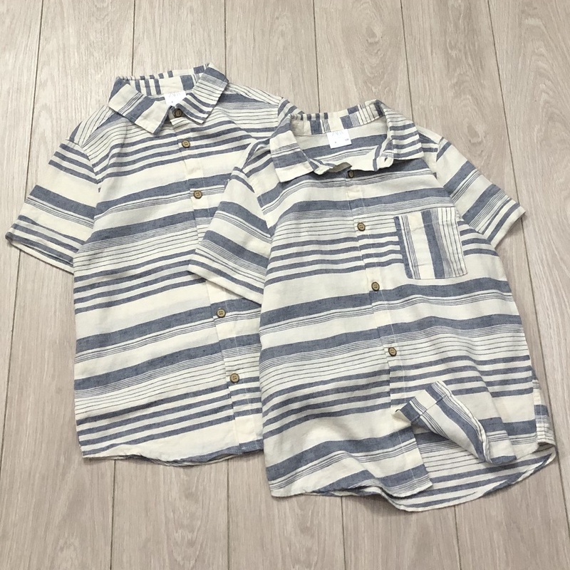 Áo sơ mi bé trai - Áo sơ mi zara dư xịn cho bé trai chất cotton thô size 6-14 tuổi