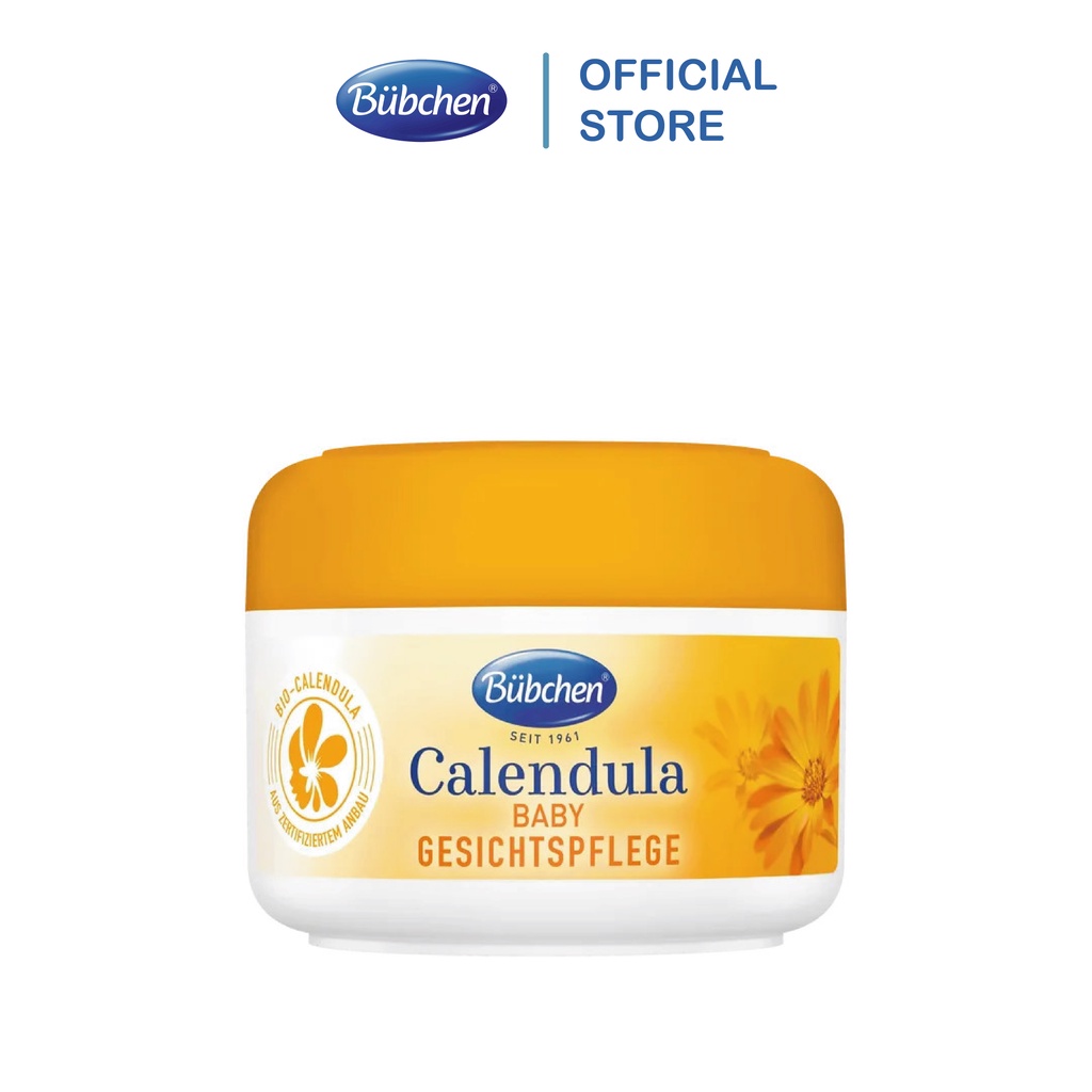 Kem dưỡng da mặt chiết xuất hữu cơ cho trẻ sơ sinh Bubchen Calendula Baby Gesichtspflege 75ml