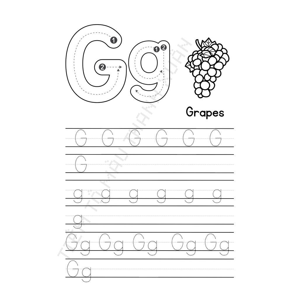 Set 26 Tờ Luyện Viết Bảng Chữ Cái Tiếng Anh Cho Bé - Tiệm Tô Màu Thanh Xuân