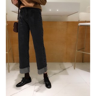 Quần baggy gập gấu