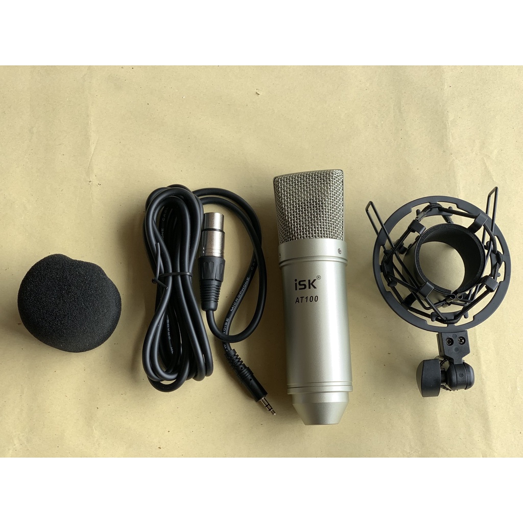 Micro thu âm livestream hát karaoke isk AT100