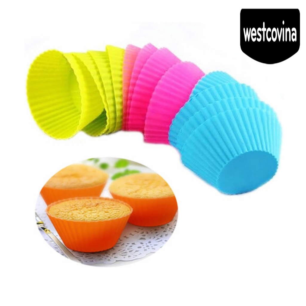 [Hot]☀ Set 6 / 12 / 24 Khuôn Silicone Làm Bánh Chịu Nhiệt Tốt Tiện Dụng