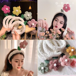 DDFI -Băng đô cài tóc hình hoa dễ thương dùng rửa mặt và làm phụ kiện chụp ảnh E2B01