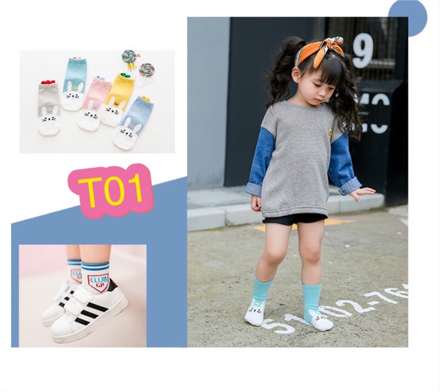 Combo 5 đôi tất trẻ em cute ngộ nghĩnh ( T09)
