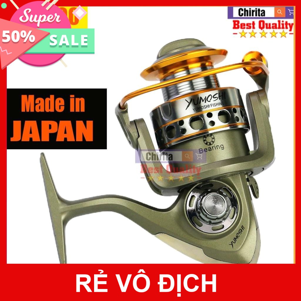 Máy Câu Cá YUMOSHI LC Nhật Bản 12 Bạc Đạn Size LC 4000 - Có Đầy Đủ SIZE ( LC.3000,4000,5000,6000,700