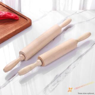Solid Wood Rolling Pin Baking Cookies Biscuit Fondant Cake Dough Roller