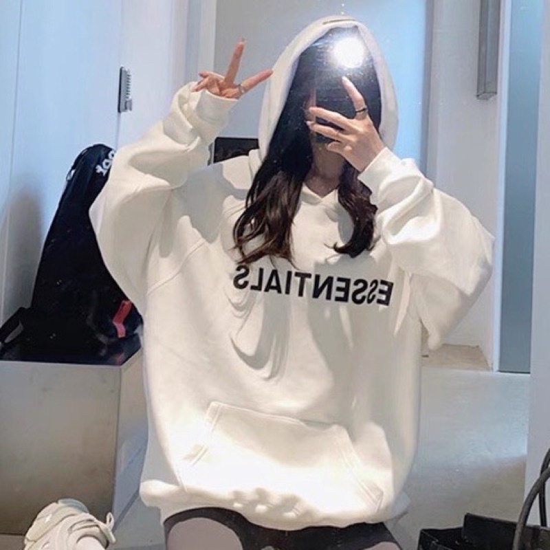 Áo hoodie nỉ ngoại in chữ Essential | BigBuy360 - bigbuy360.vn