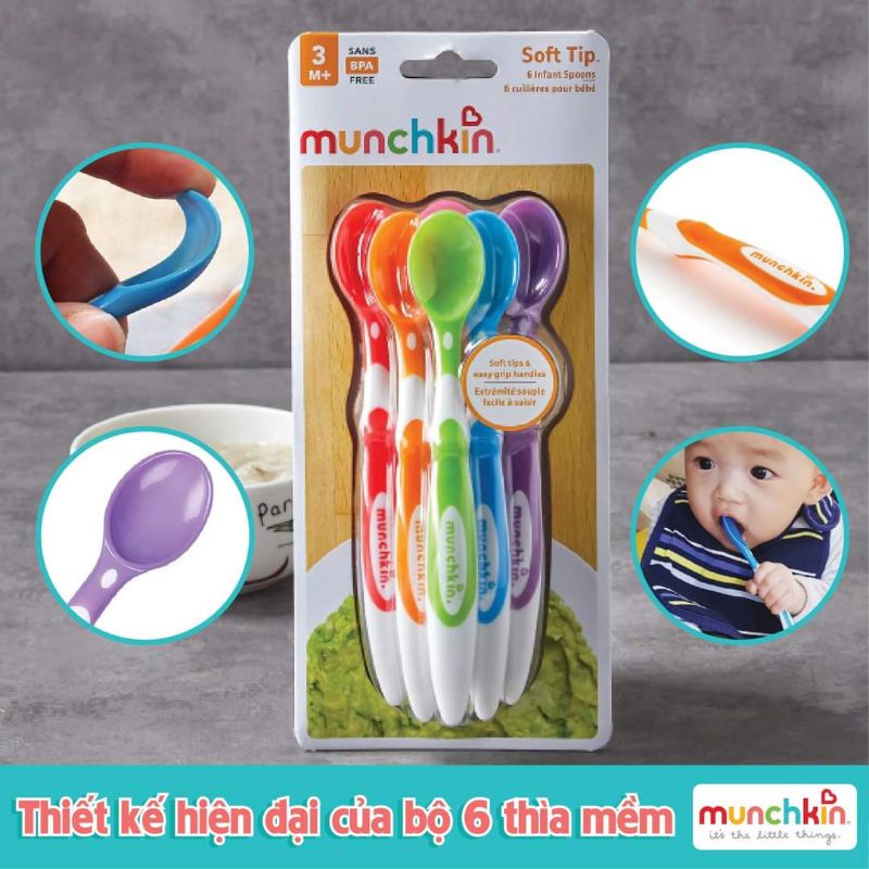 Thìa mềm cho bé Munchkin