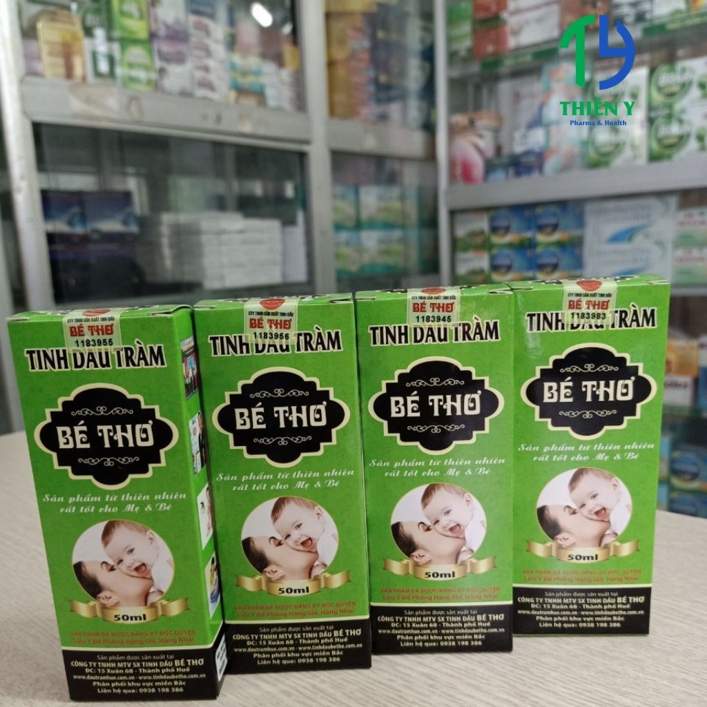 Tinh dầu tràm Bé Thơ 50 ml, dầu chàm cho bé nguyên chất, an toàn, chính hãng - Thiên Y Pharmacy