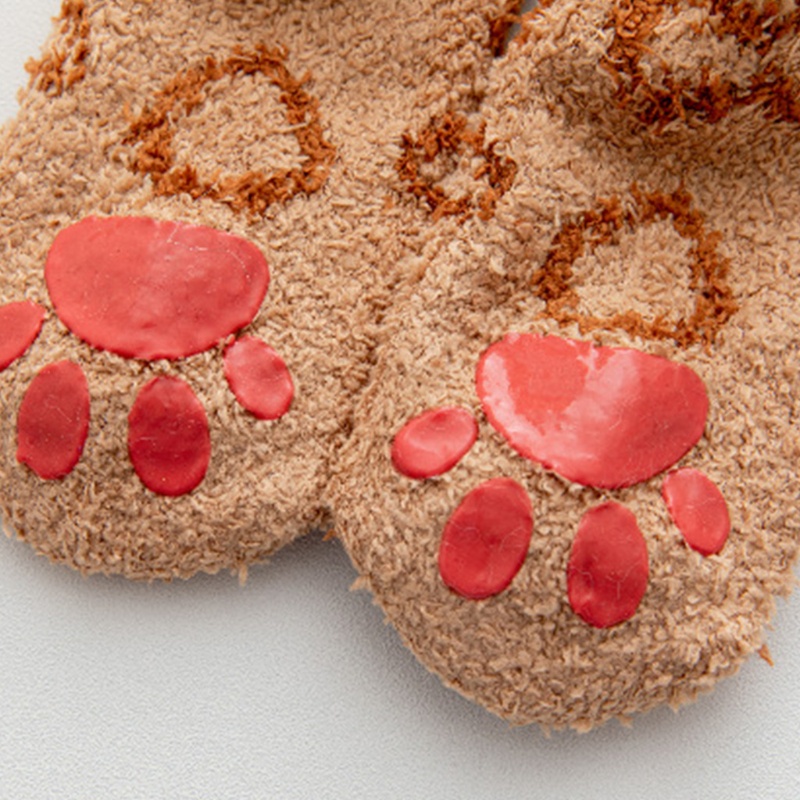 Tất Lông Nhung Hình Chân Mèo 3D Dễ Thương Xinh Xắn Cho Nữ