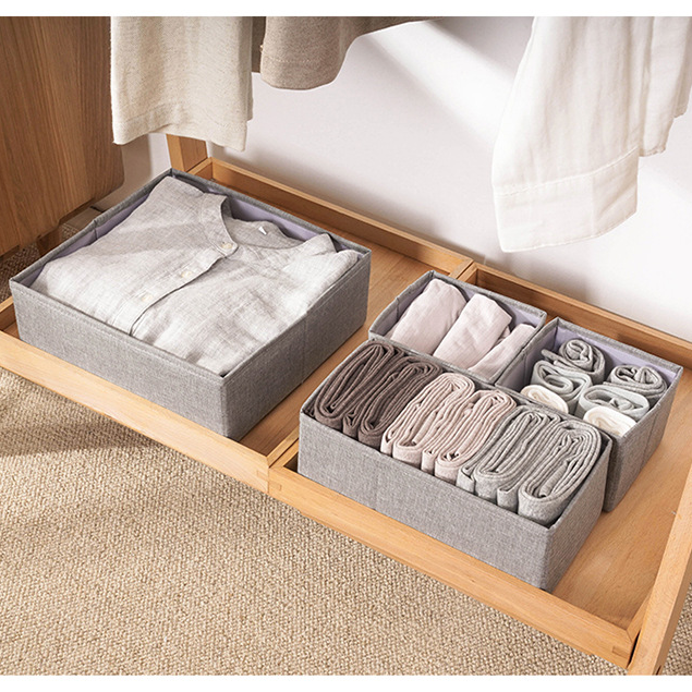 SUPO DEPOT - hộp đựng đồ lót hộp đựng đồ gấp gọn tủ quần áo ngăn kéo 3 kích thước kết hợp miễn phí BDC082