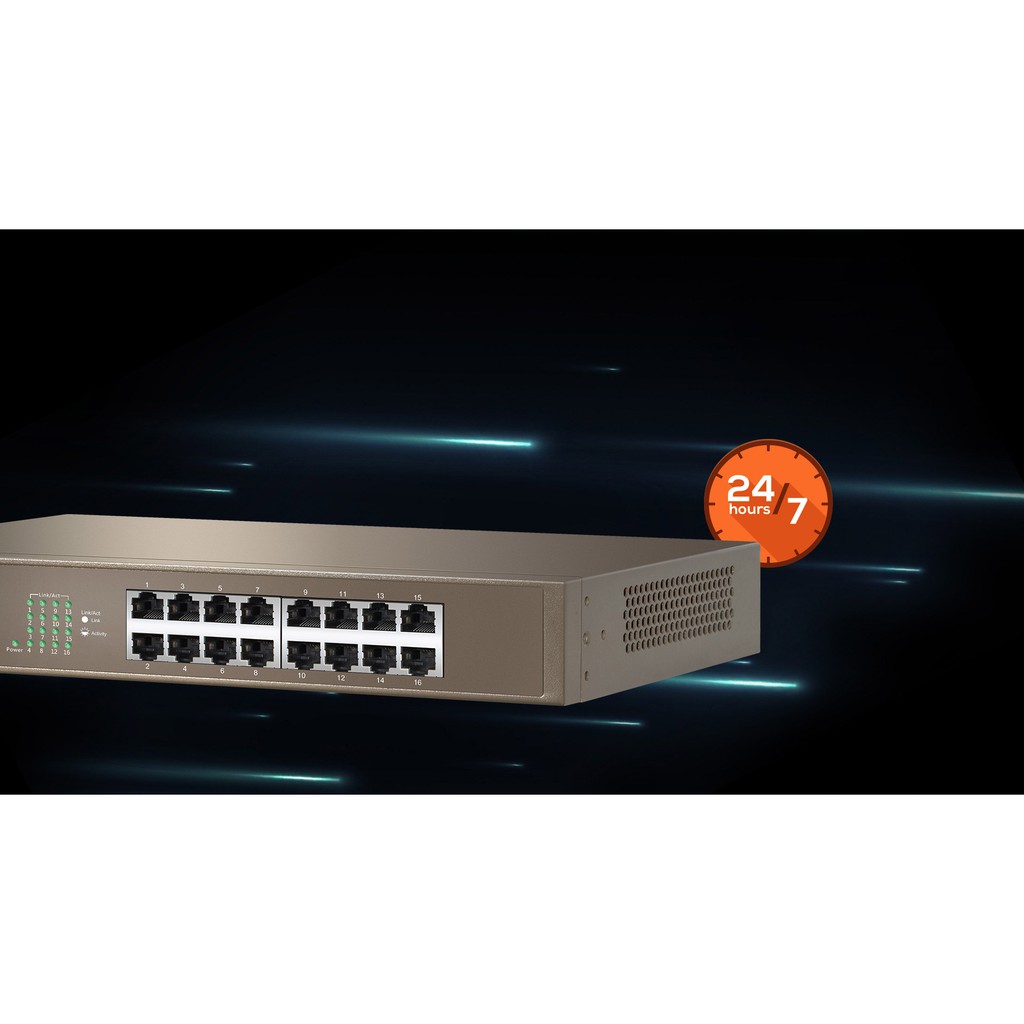 Thiết bị chia mạng Switch Tenda TEG1016D 16-Port Gigabit Ethernet Switch