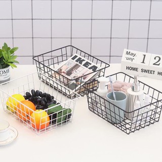 Rổ Sắt kim loại kích thước lớn giá rẻ đựng mỹ phẩm, hoa quả, các vật dụng linh tinh