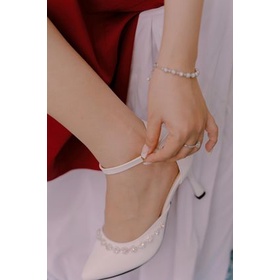 GIÀY CAO GÓT NAGASHOES VIỀN ĐÁ HỌA TIẾT 7CM NAC165