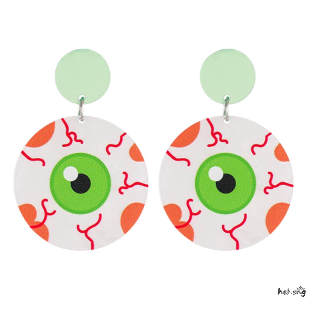 Khuyên Tai Acrylic Không Phai Hình Bí Ngô Ma Quỷ Halloween Bền Bỉ Không Phai Màu Trang Sức Cho Tiệc Sinh Nhật Sân Khấu