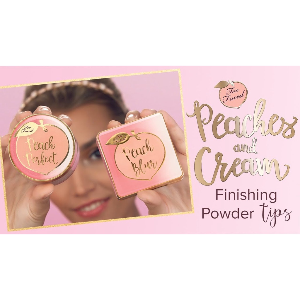 Phấn Phủ Đào Too Faced Peach_Trunslucent peach Whisper tone cô dâu