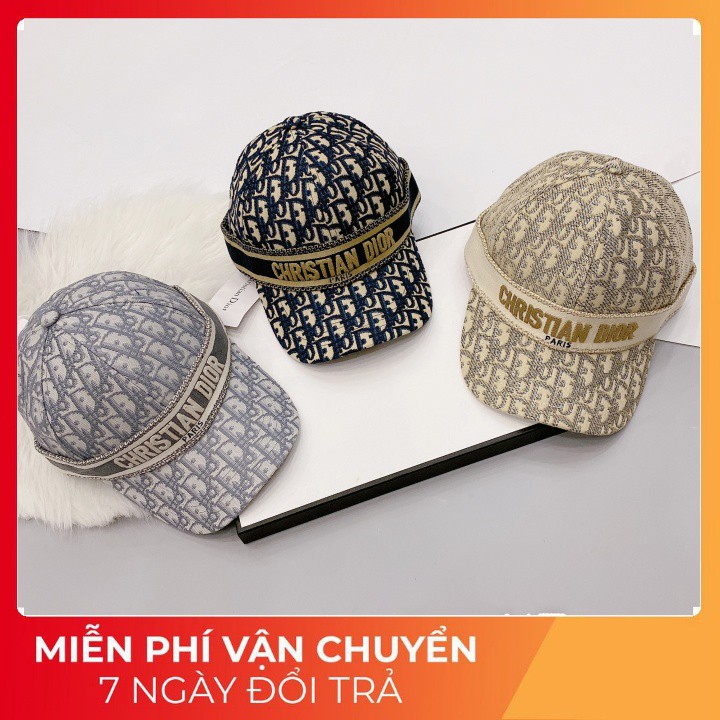 Mũ Lưỡi Trai DIOR New, Thiết Kế Họa Tiết Thời Thượng, Chất Vải Dày Dặn, Form Mũ Cứng Cáp Hàng Super Cao Cấp Full Tag Mác