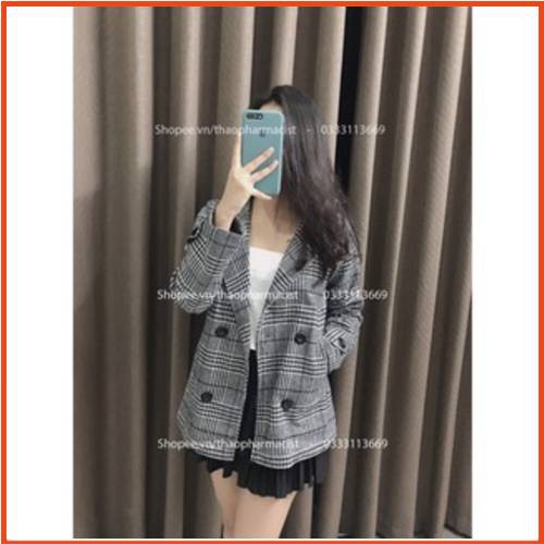 💖VIDEO THẬT 💖 Áo Dạ Kẻ Caro Hàng VNXK Xuất Hàn, Dạ Tweed Dáng Dài, Dạ vest kẻ Caro nữ có lông hàng loại 1 (co bigsize) | BigBuy360 - bigbuy360.vn