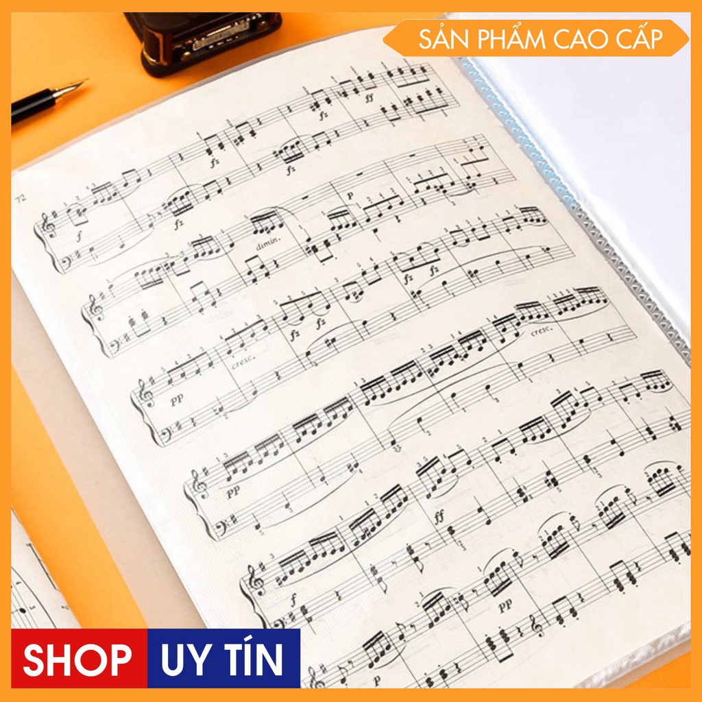 Bìa nhựa , File lá Clear Book nhiều màu đủ loại 20/30/60 lá