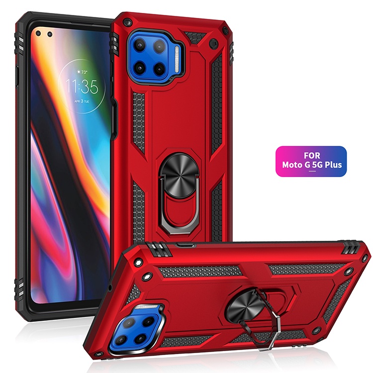 Ốp Điện Thoại Chống Sốc Có Nhẫn Đỡ Từ Tính Cho Motorola Moto G 5G Plus Moto G 5G Plus