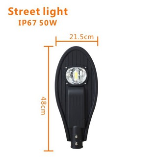 Đèn đường led 50w hình chiếc lá - sử dụng điện 220v ánh sáng trắng