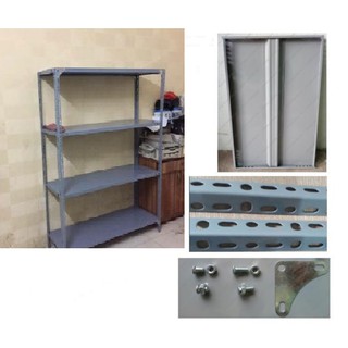 Kệ sắt v lỗ đựng đồ đa năng 4 tầng : Cao 1m, dài 1m, sâu 0,4m lắp ghép thông minh giá rẻ