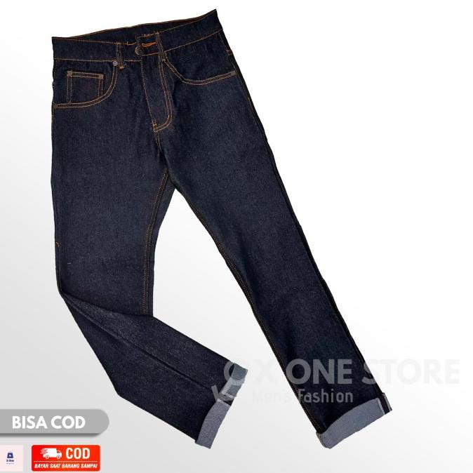 Quần Jeans Nam Màu Đen Selvedge Accent 13.5oz 28