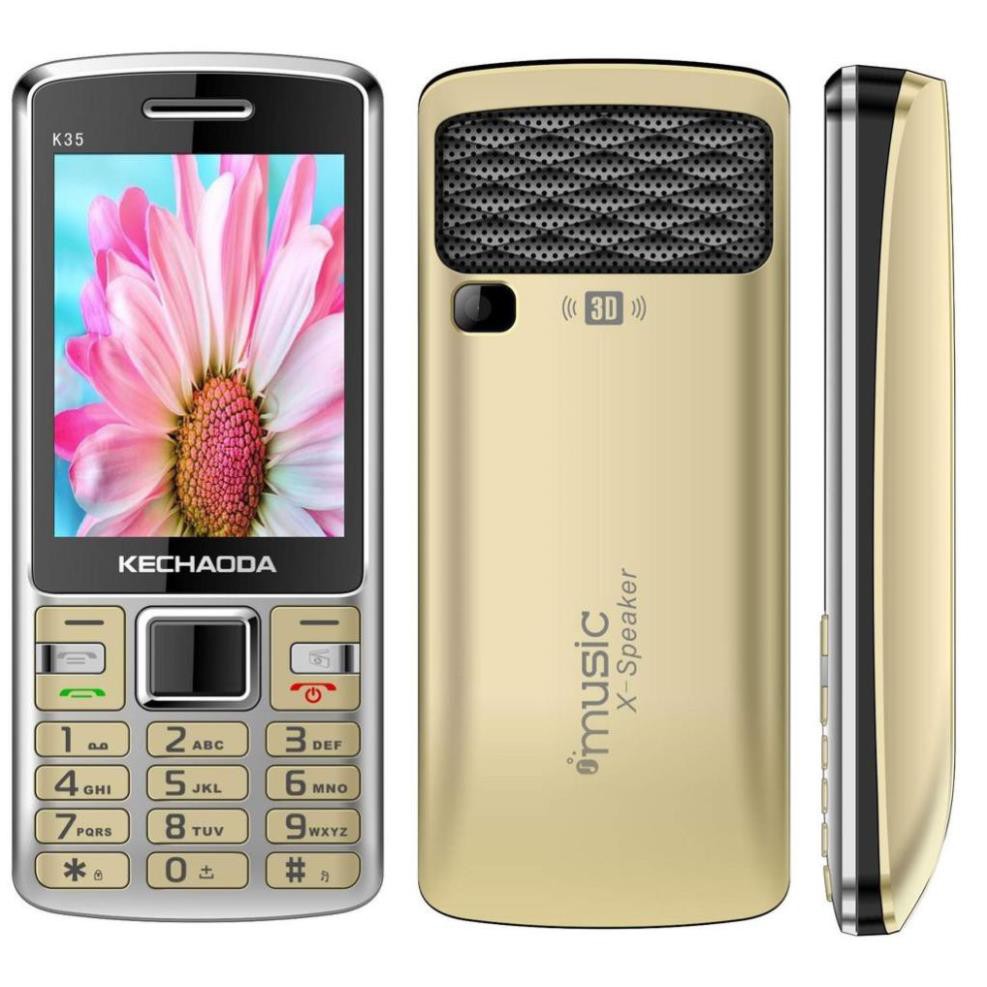 Điện thoại Kechaoda K35 pin trâu loa to nghe nhạc hay, nghe Fm không cần tai nghe