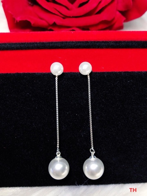 Bông tai nữ tua trai chuẩn bạc ta