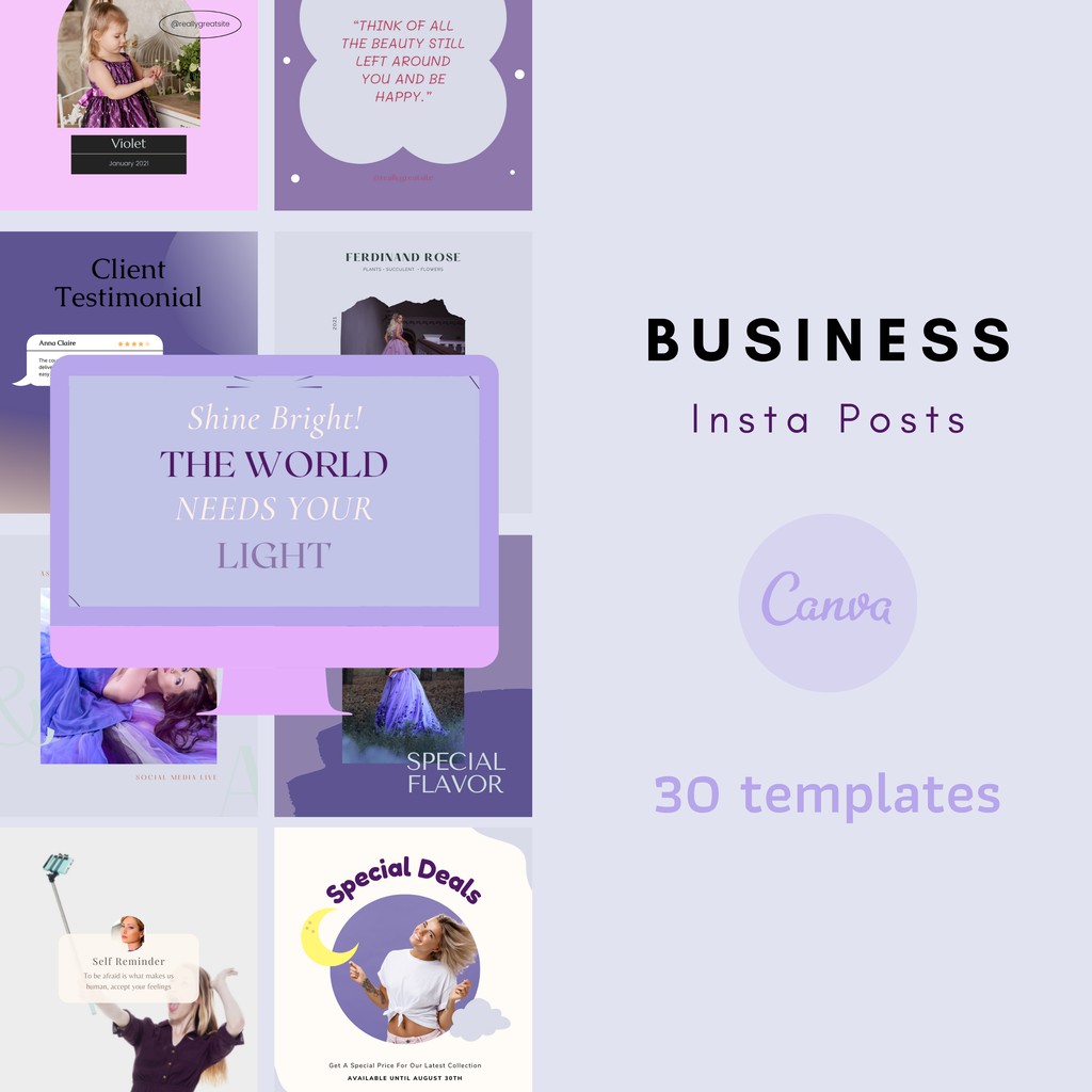 Thiết kế bộ Templates cho Instagram/Facebook/Shopee