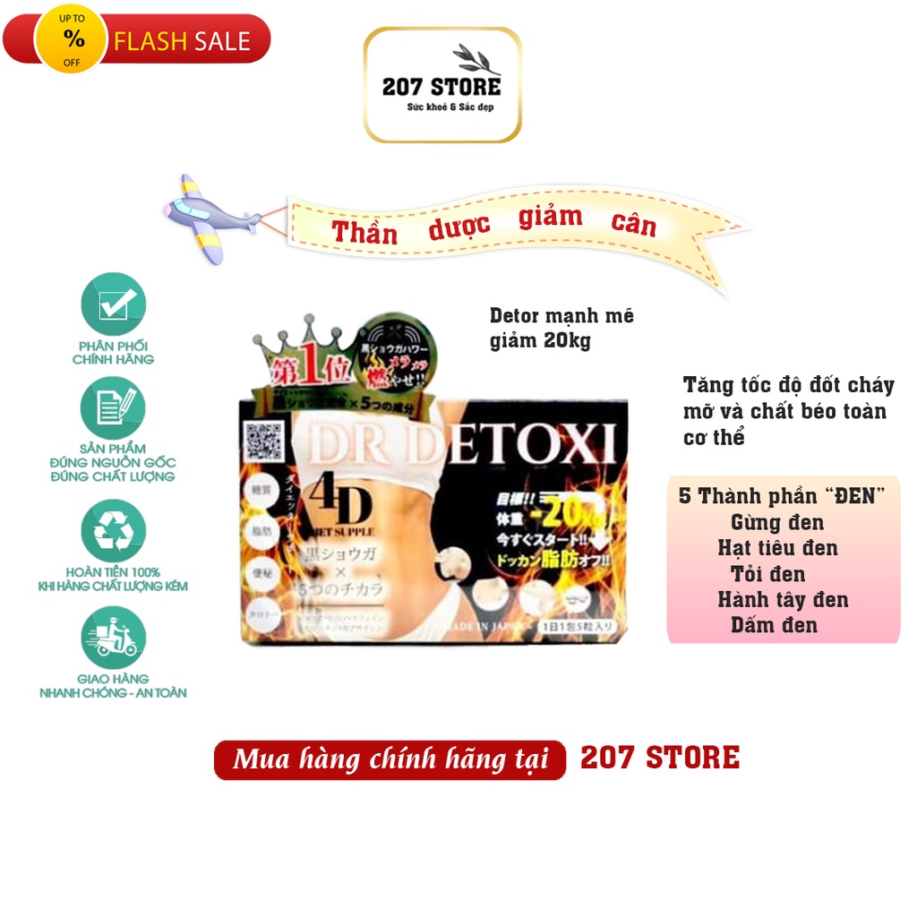 DR DETOXI Viên Uống Thải Độc Giảm Cân Nhật Bản