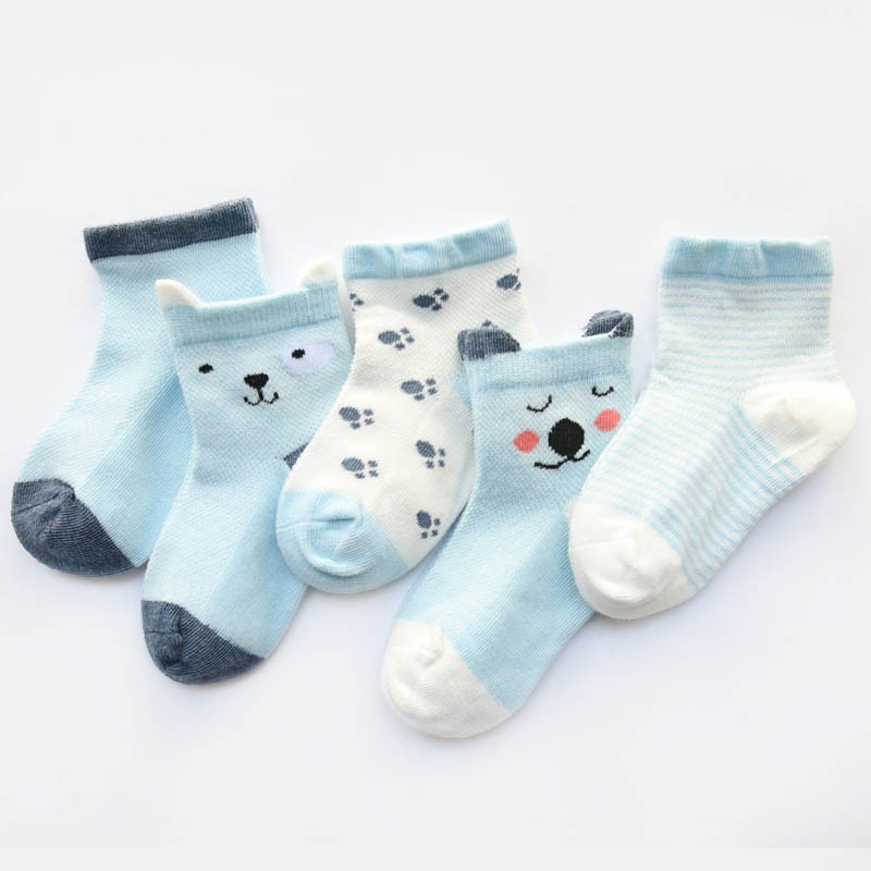 Vớ cotton Unisex hình động vật dễ thương cho bé