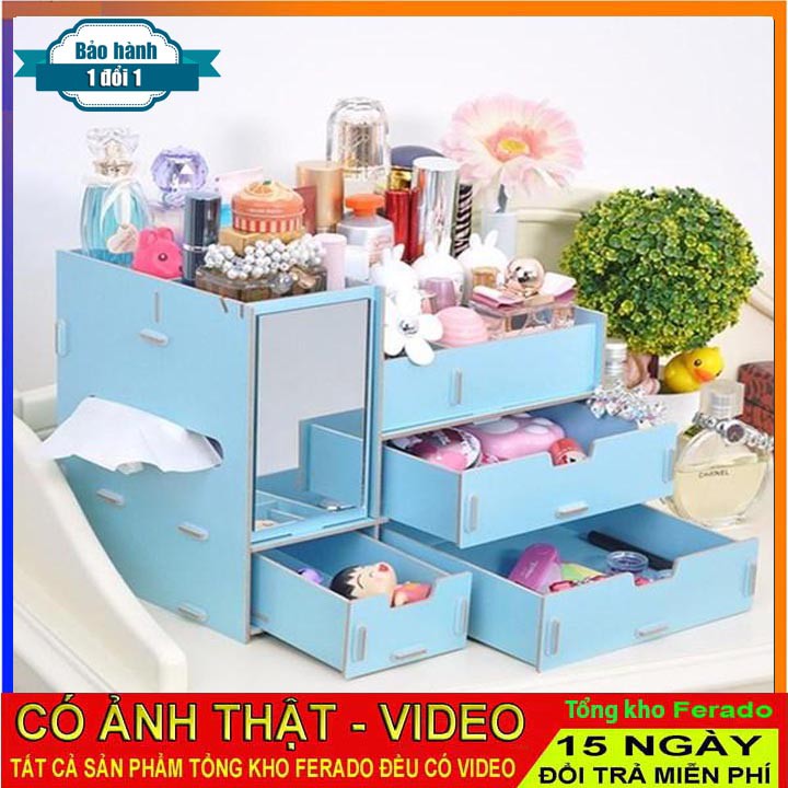 Kệ Để Đồ Trang Điểm, Mỹ Phẩm Bằng Gỗ